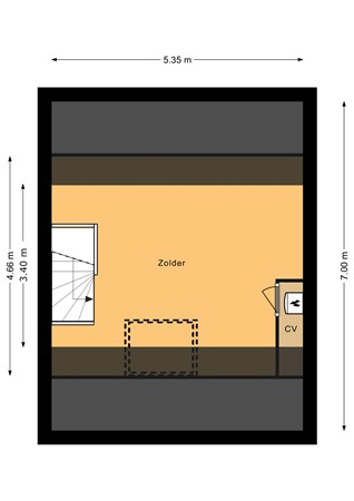 Floorplan - Gildemark 68, 1351 HG Almere